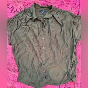 Madewell Casual Olive Button-Down Shirt